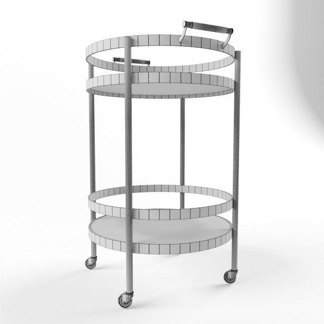 Williams Sonoma Truman Round Bar 3D model_2