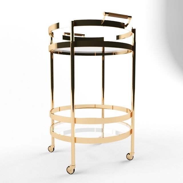 Williams Sonoma Truman Round Bar 3D model_6