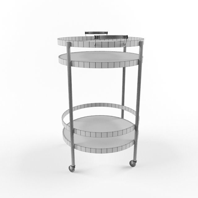 Williams Sonoma Truman Round Bar 3D model_4