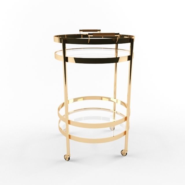 Williams Sonoma Truman Round Bar 3D model_5