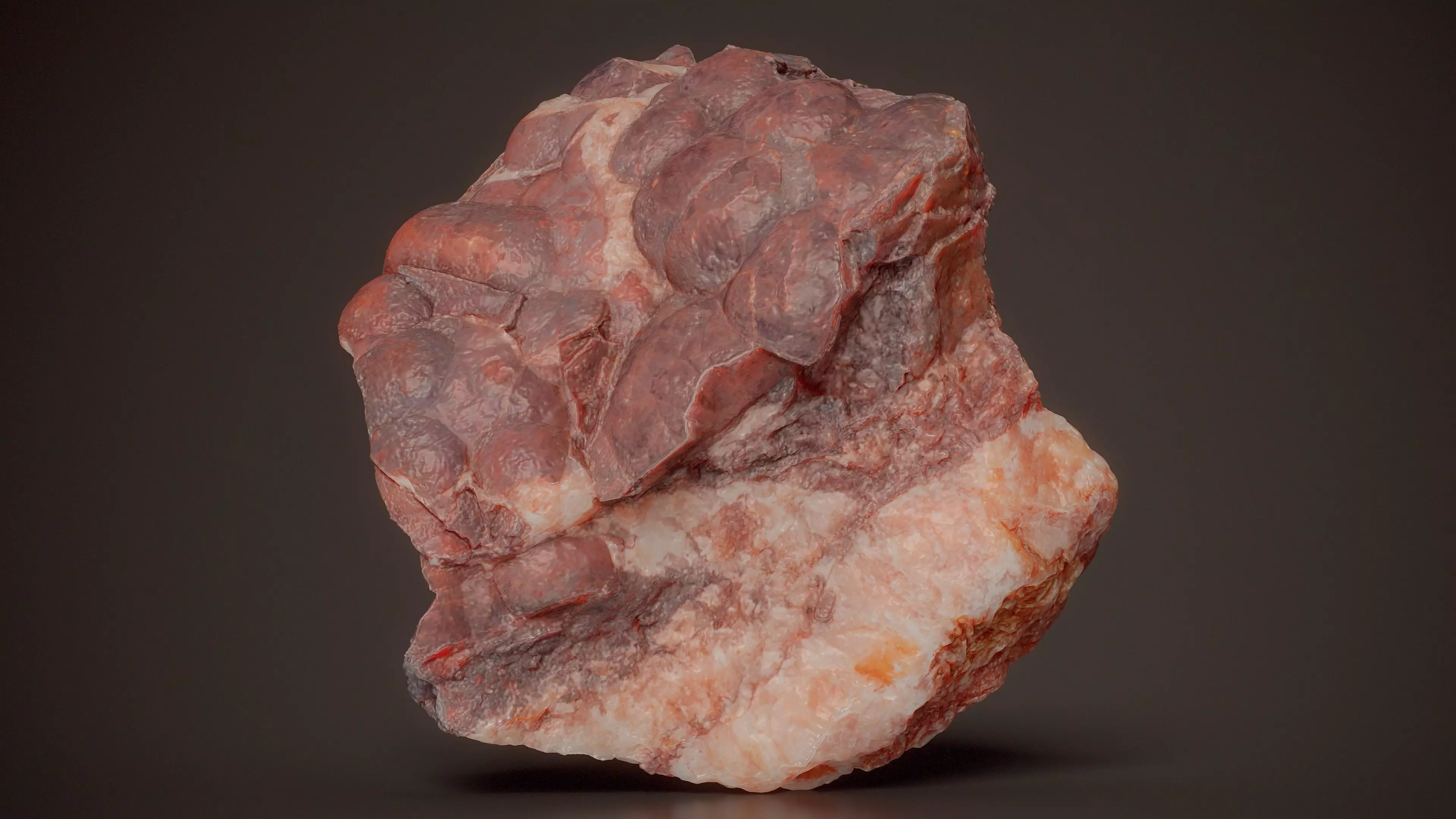 Red Jasper Hematite Low-poly 3D model