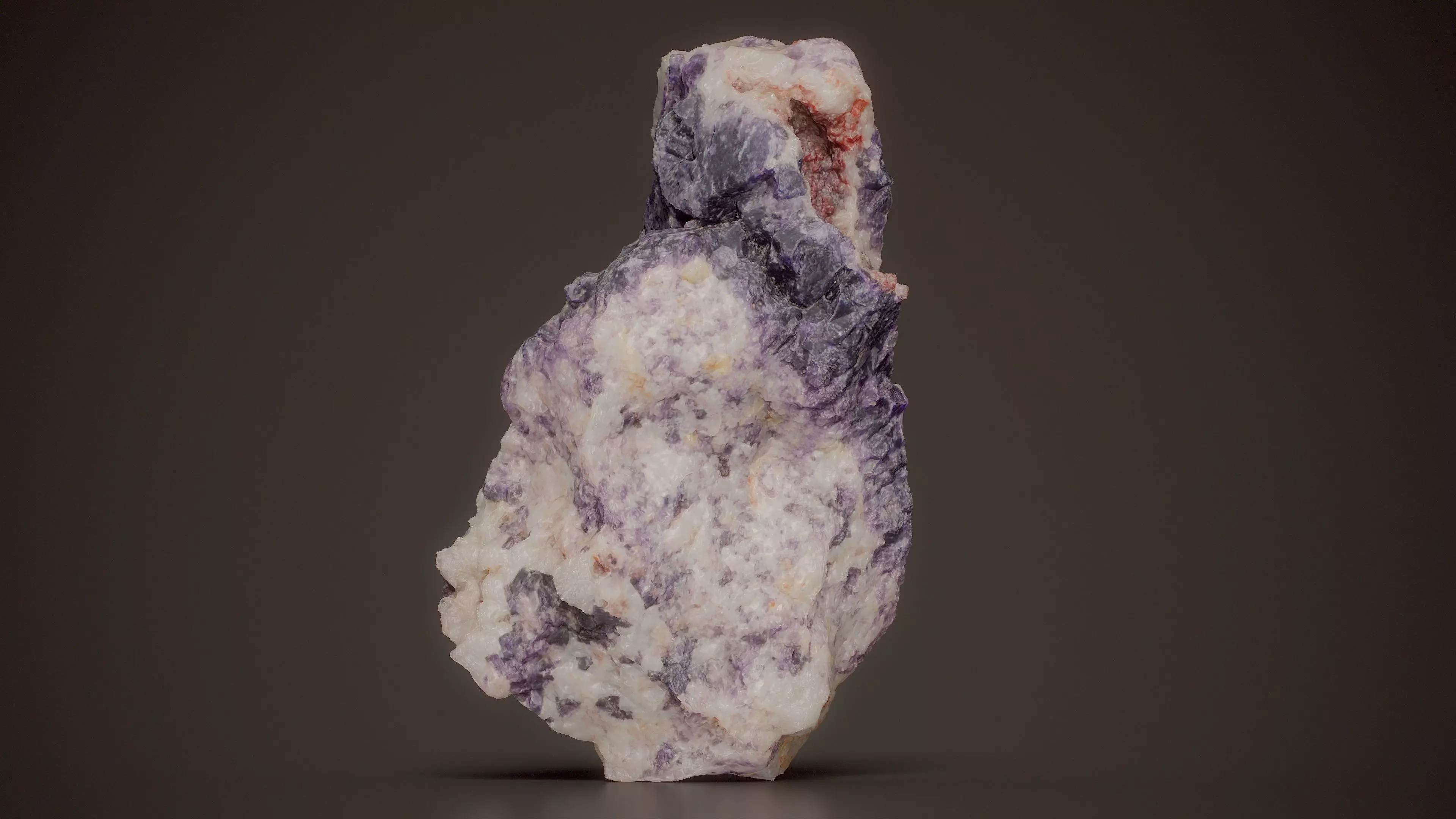 Purple Fluorite Fluorite 02 Low-poly 3D model