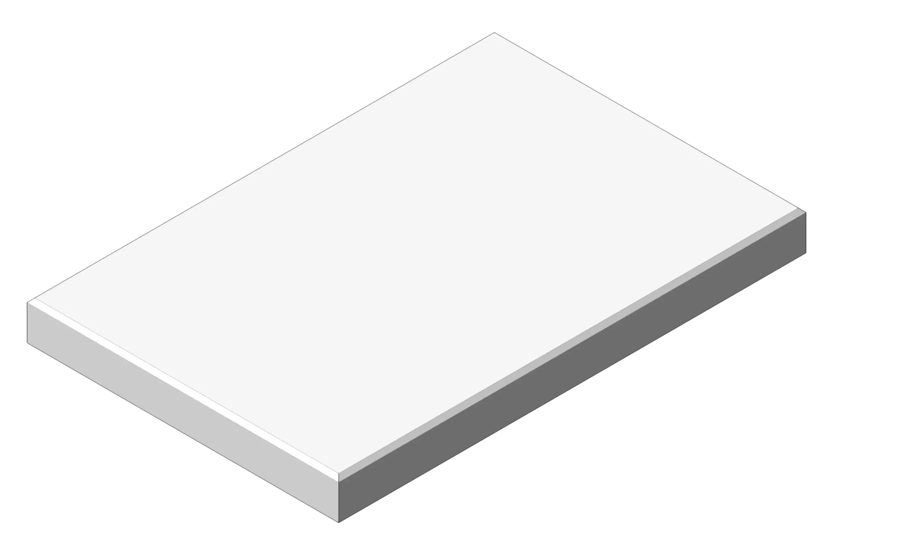 Concrete Slab 60 40 5 cm Rectangular Paving Stone Outdoor Patio 3D model