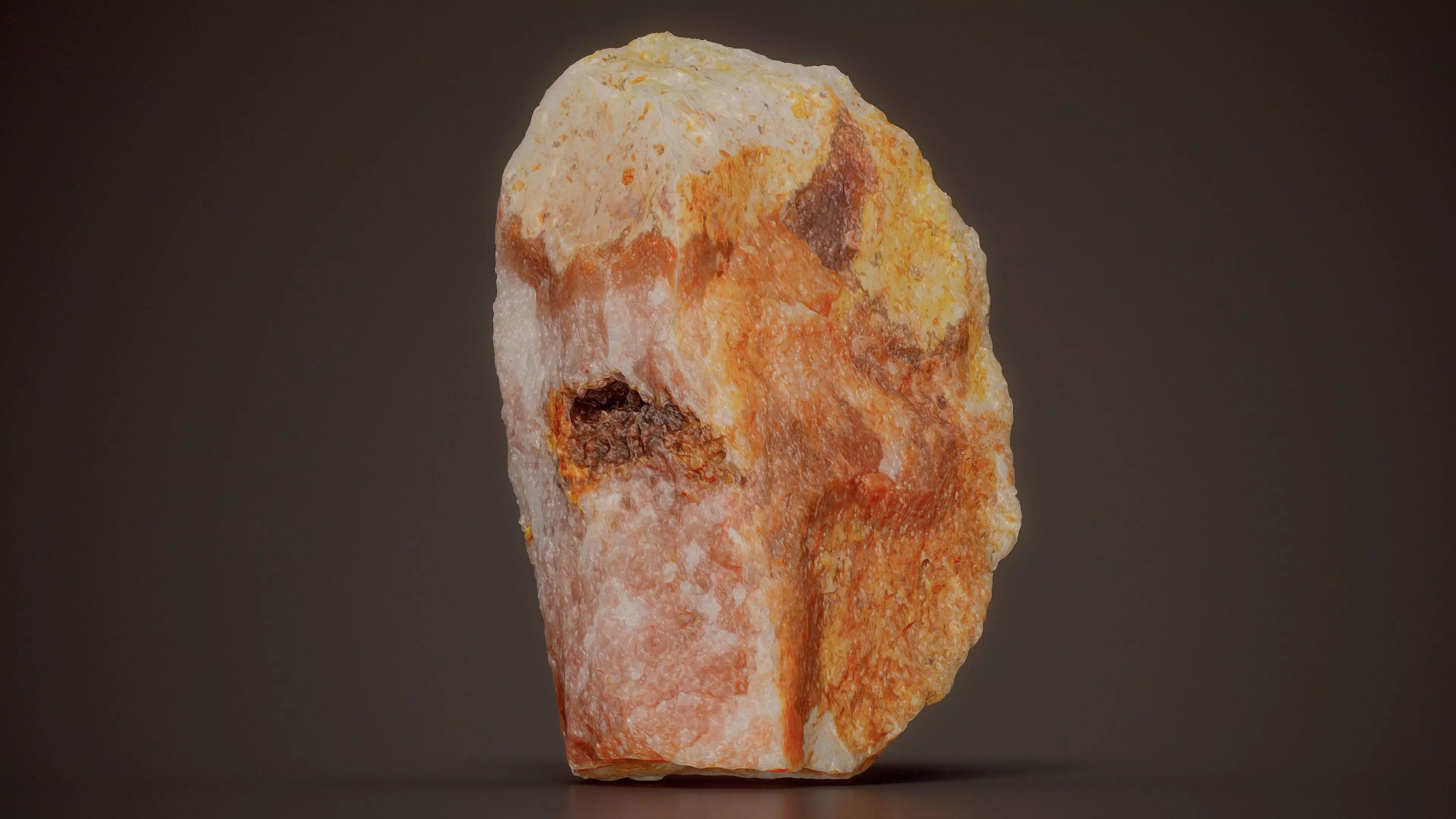 Fire Agate Agate 02 Low-poly 3D model