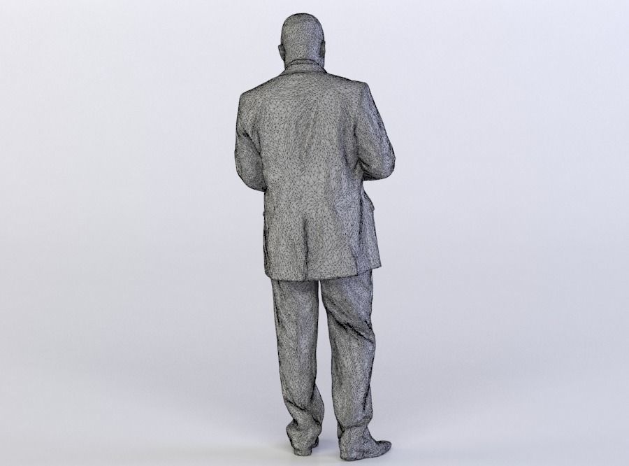 Business Man 0319 in a Suit Using a Tablet 3D model_6