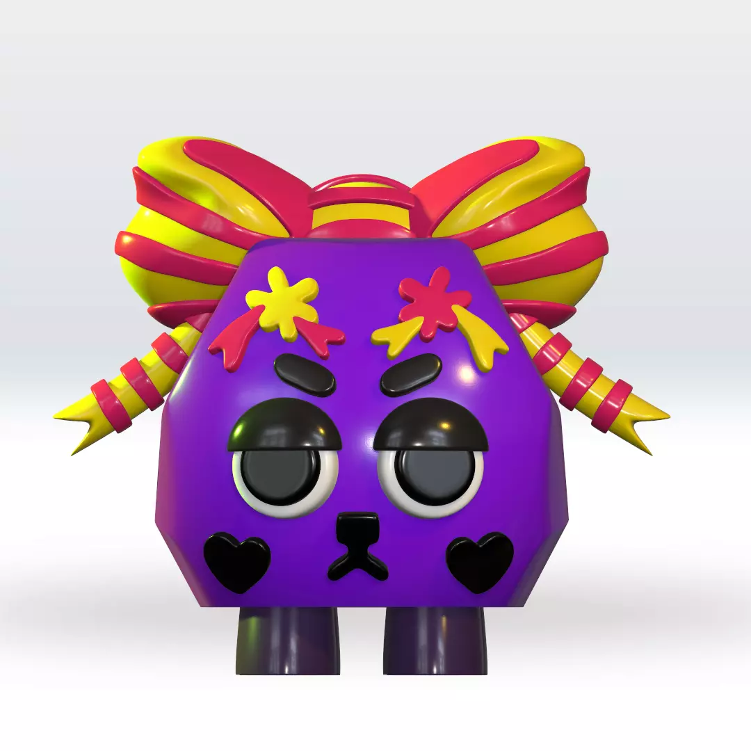 Coal dandy world pretty present STL 3D Model 3mf Multicolor 3D print model