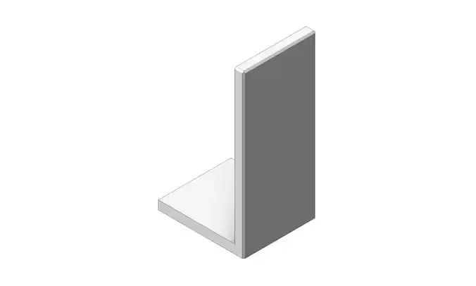 Concrete L Block Retaining Wall Height 220 cm Length 99 cm L Sha 3D model