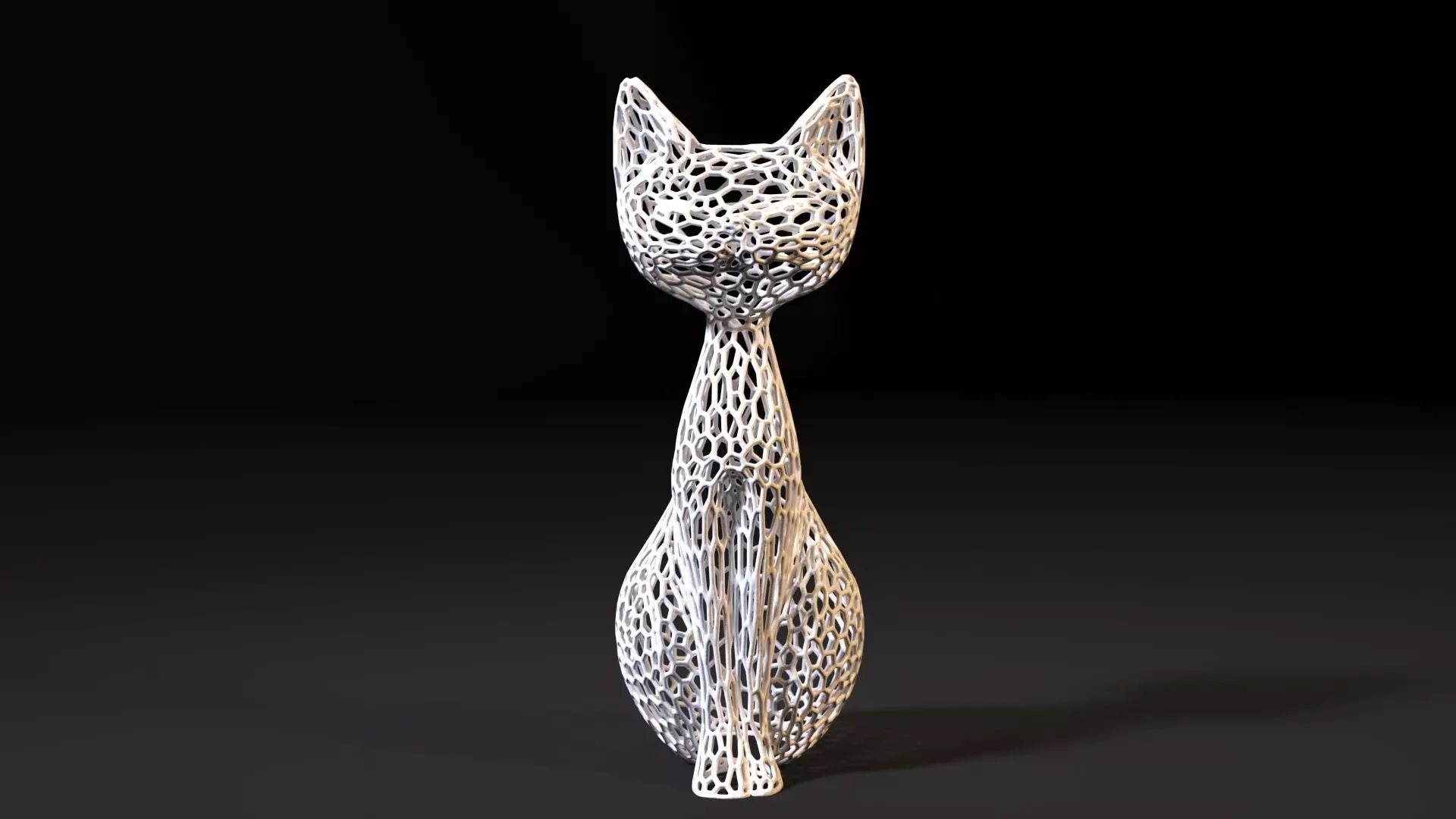 Graceful cat 3D print model