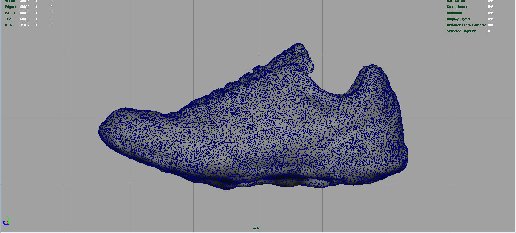 Sneakers nike shoes Low-poly 3D model_10