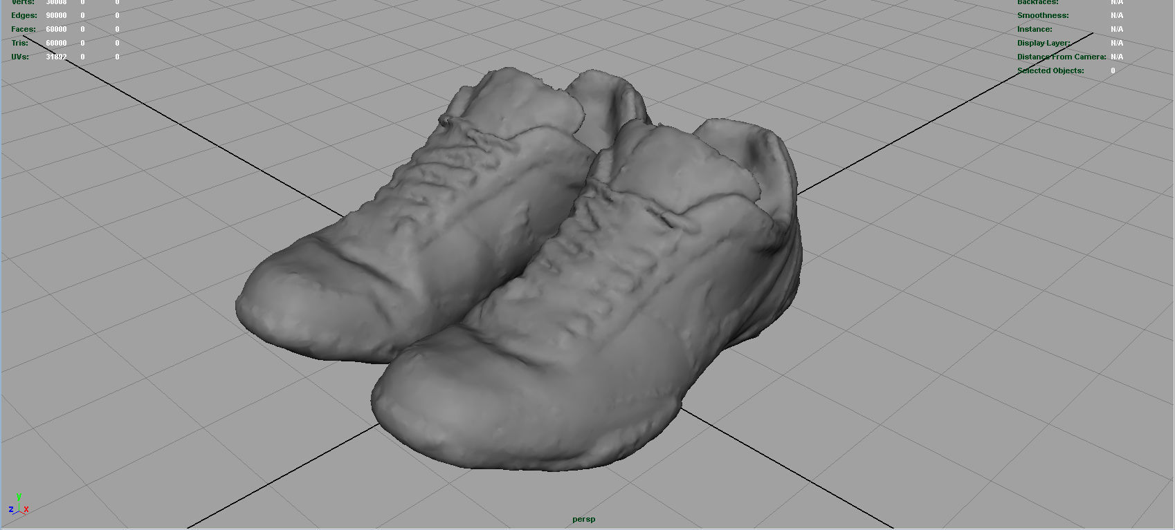Sneakers nike shoes Low-poly 3D model_3