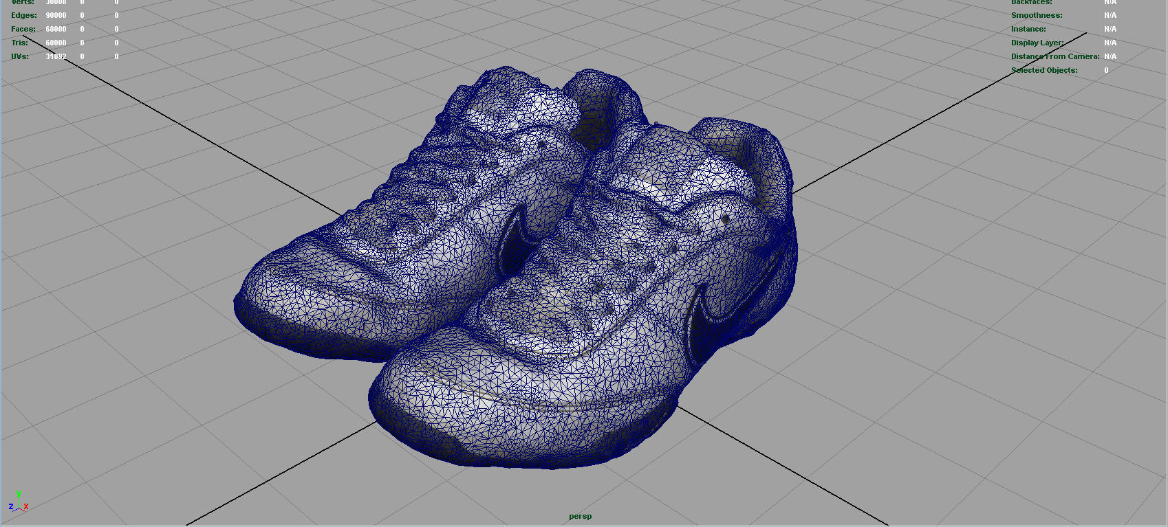 Sneakers nike shoes Low-poly 3D model_4