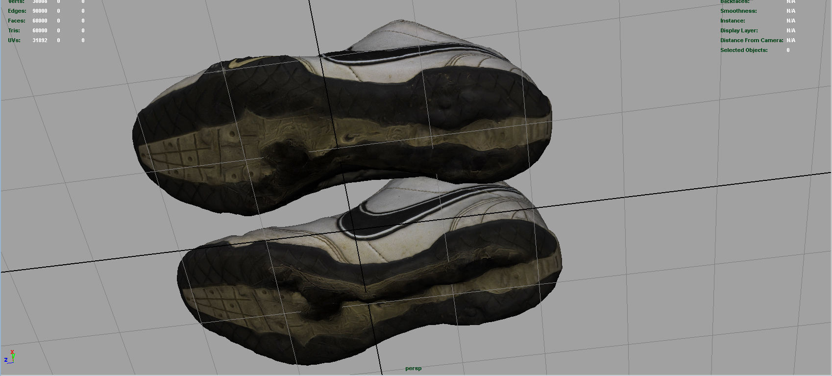 Sneakers nike shoes Low-poly 3D model_7