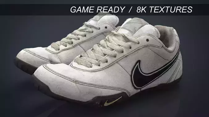 Sneakers nike shoes Low-poly 3D model