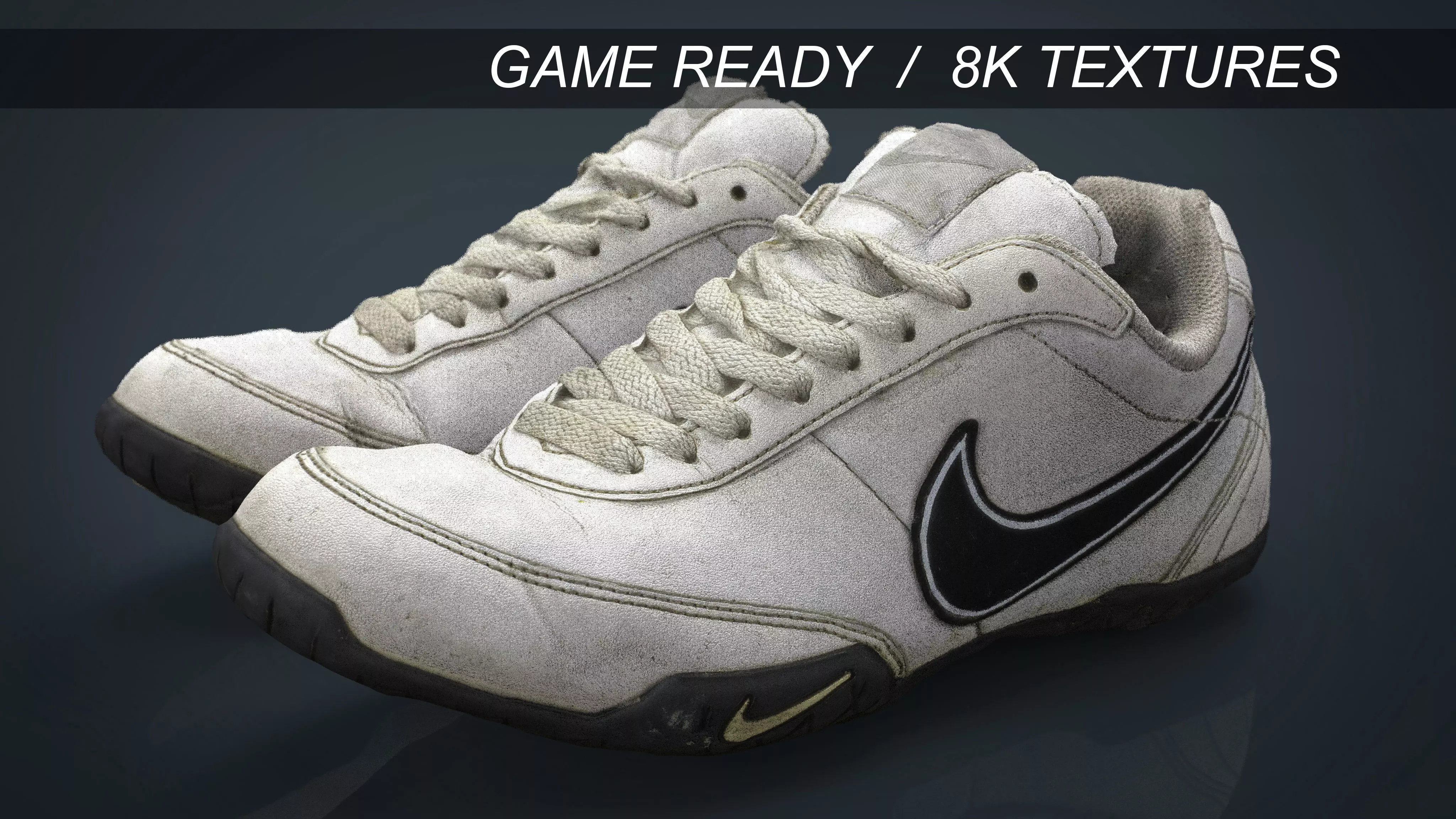 Sneakers nike shoes Low-poly 3D model_0