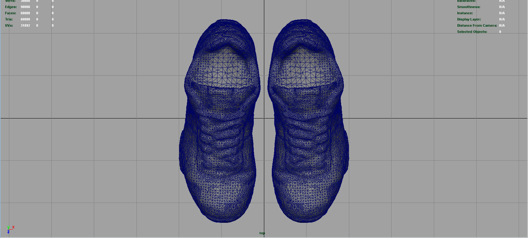 Sneakers nike shoes Low-poly 3D model_8