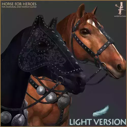 Horse for Heroes Light Version Low-poly 3D model