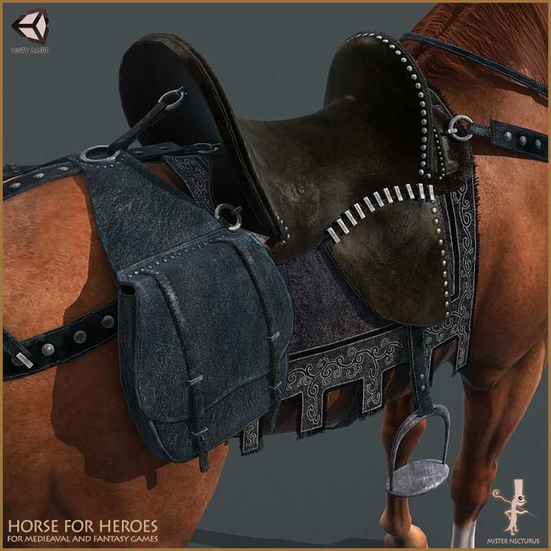 Horse for Heroes Light Version Low-poly 3D model_13