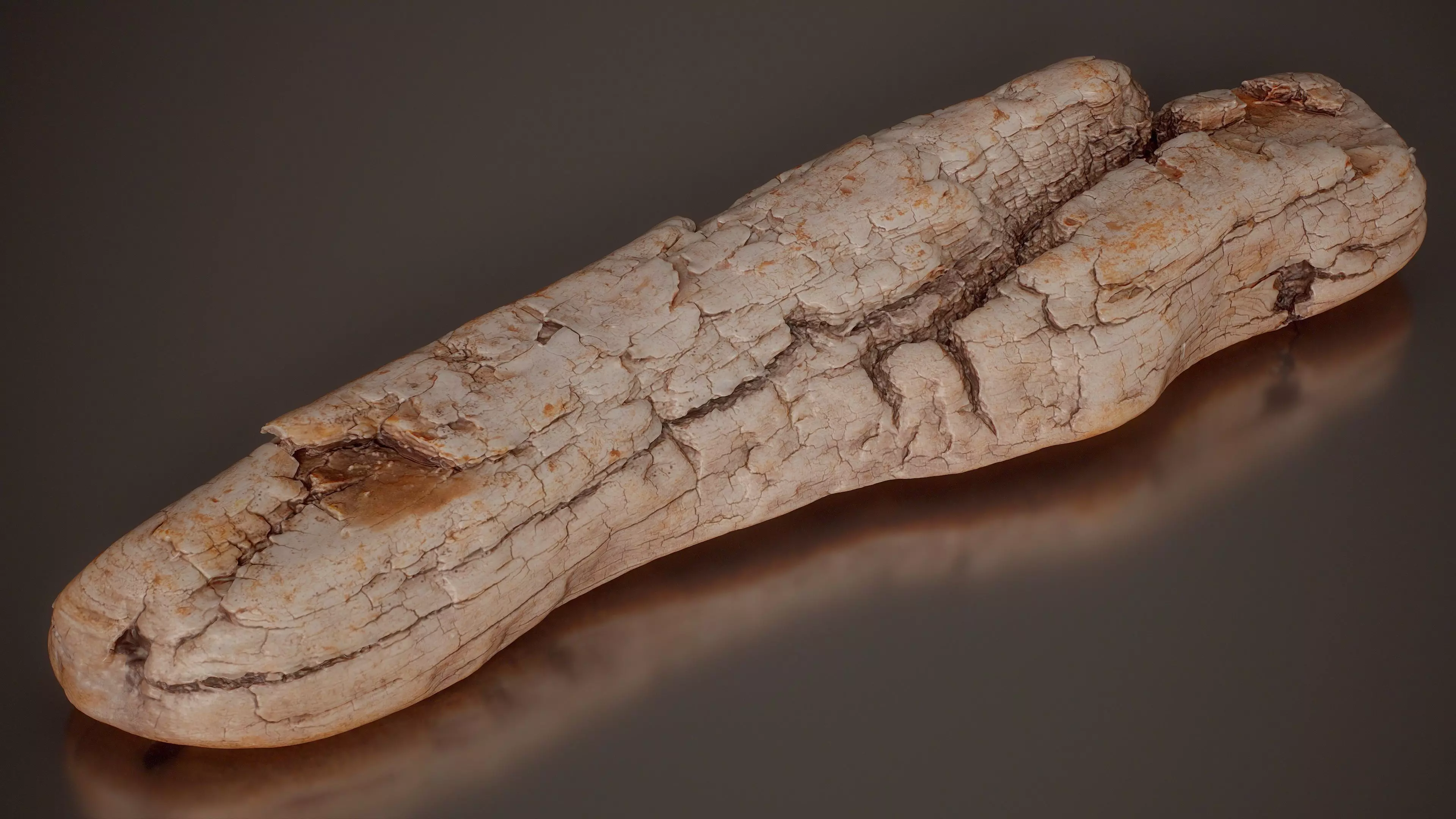 Checked Driftwood Fragment Weathered Wood Large 8 Low-poly 3D model