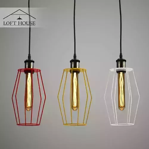 Hanging lamp LOFT HOUSE P-66 3D model