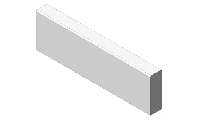 Concrete Curb 100 30 10 Heavy Duty Border Stone 3D model