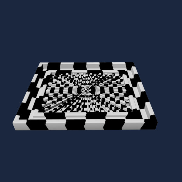 Square Wood Detail 3D model_4