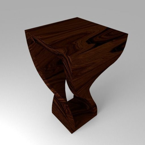 Twisted Table Free low-poly 3D model