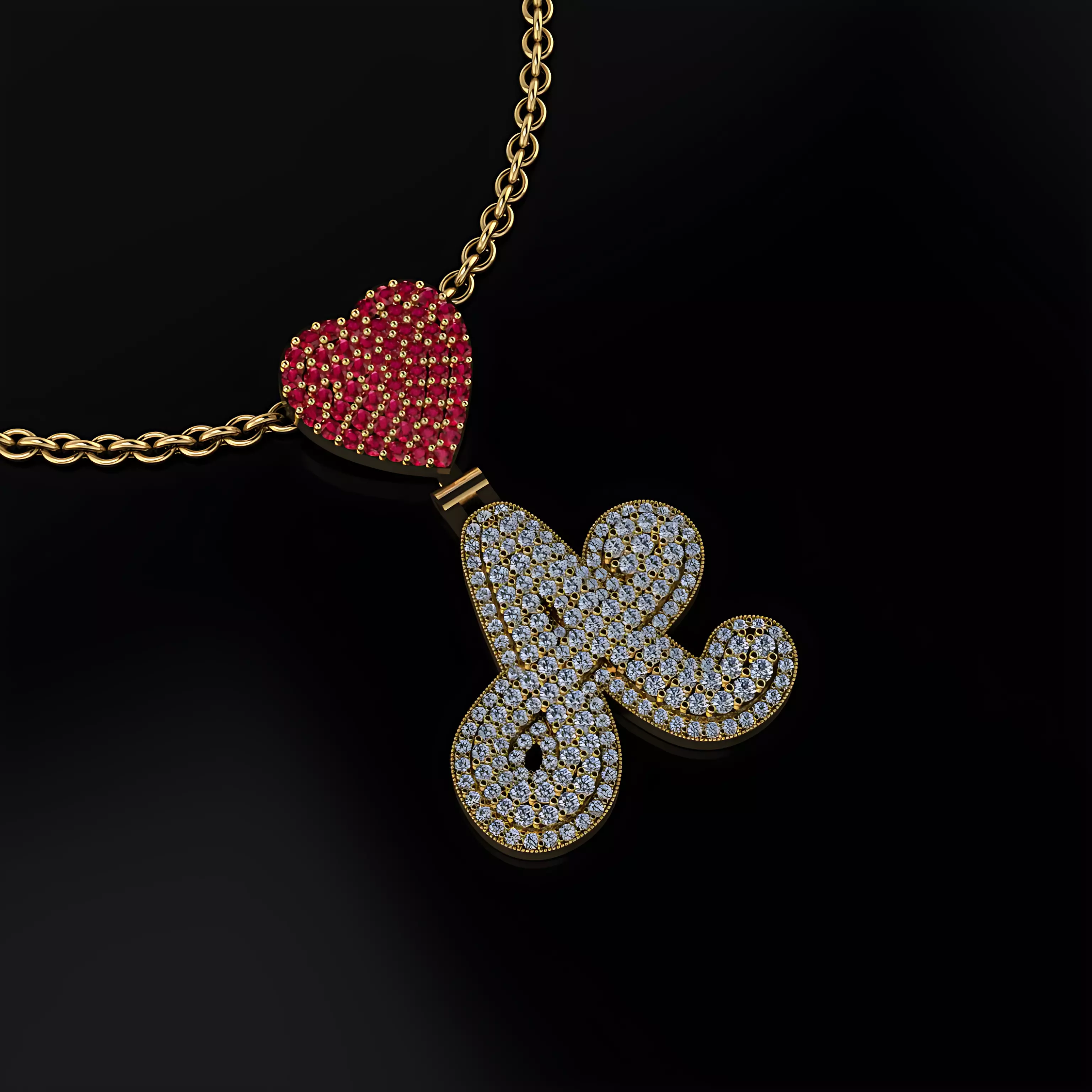 A Initial Pendant 3D print model