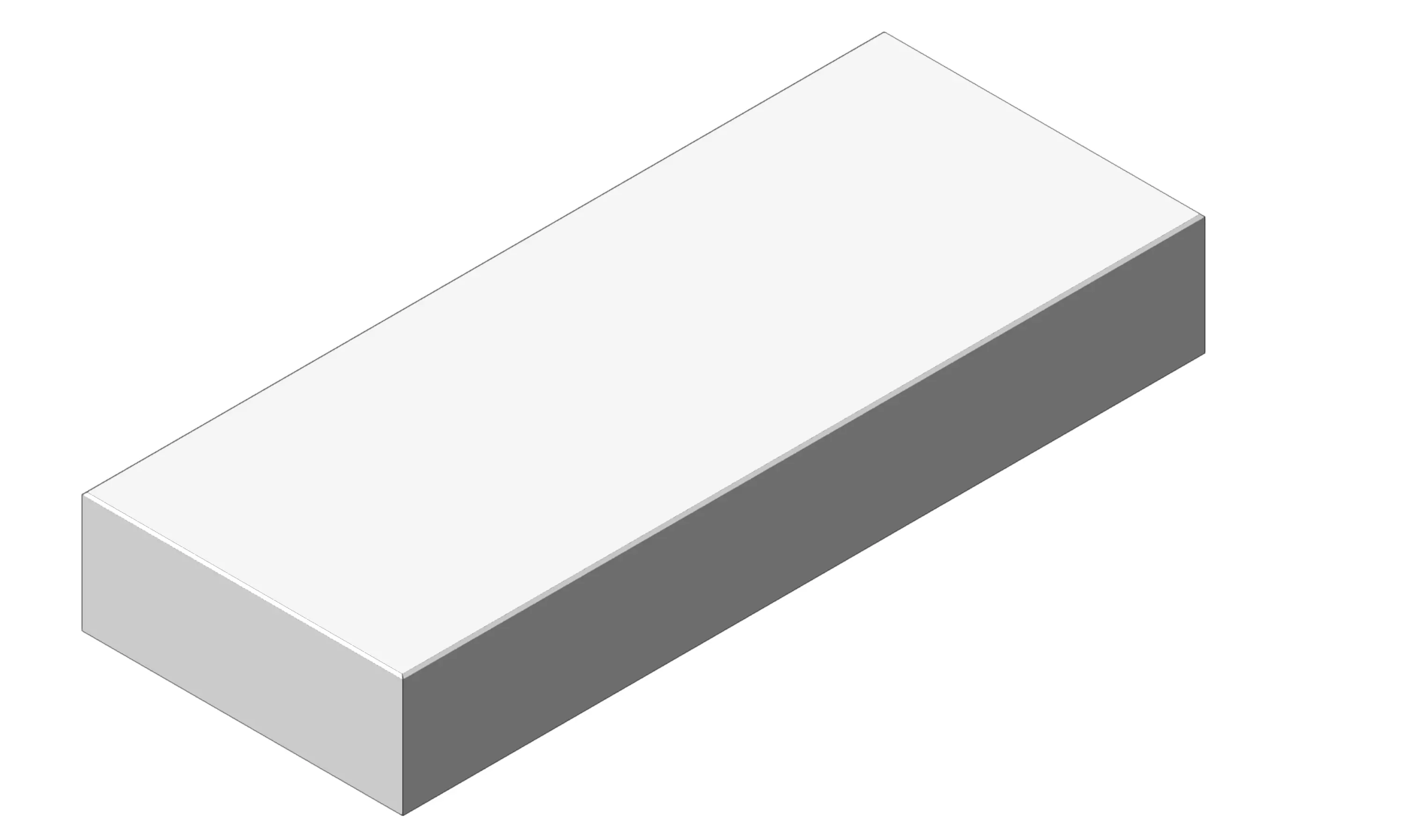 Concrete Block Step 100 40 15 Exterior Landscape Stair Element 3D model