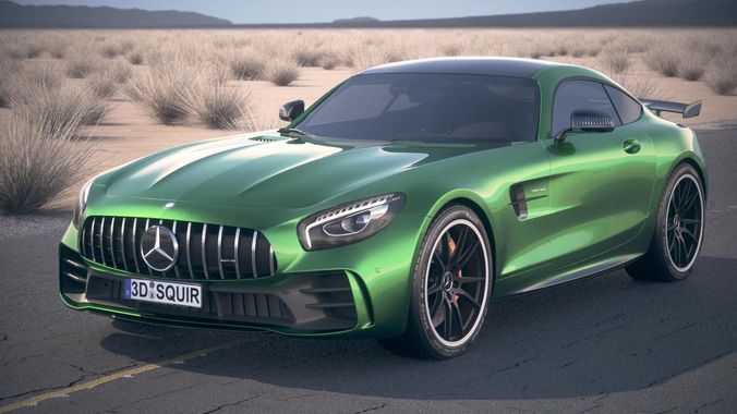Mercedes AMG GT R 2017 DesertStudio 3D model