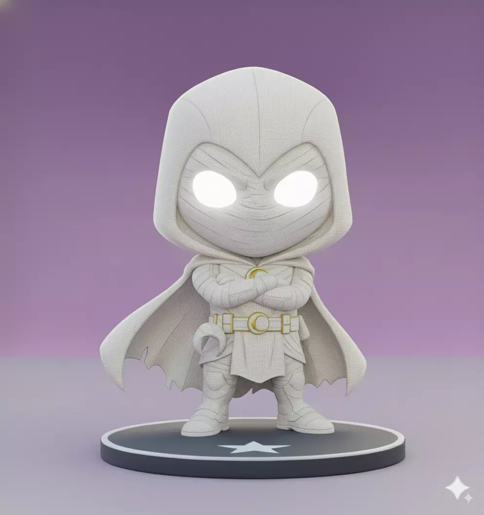 Moon Knight Kawaii Chibi Collectible 3D Figure 3D print model