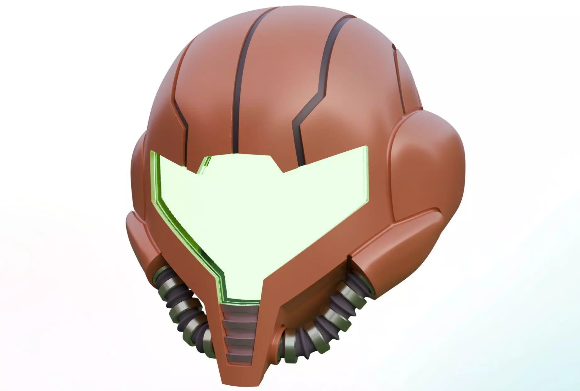 Samus Aran Wearable Helmet Metroid Prime 3 Corruption Cosplay 3D print model