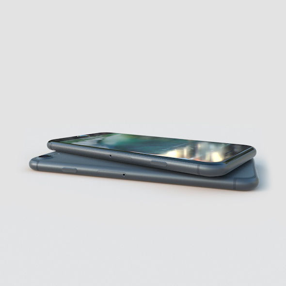 Apple iPhone 7 Low-poly 3D model_4