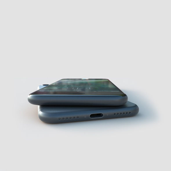 Apple iPhone 7 Low-poly 3D model_2