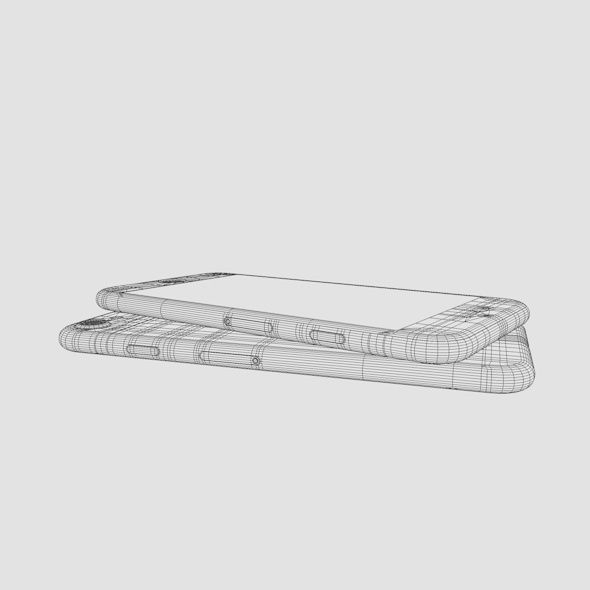 Apple iPhone 7 Low-poly 3D model_9