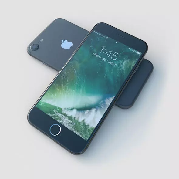Apple iPhone 7 Low-poly 3D model_0