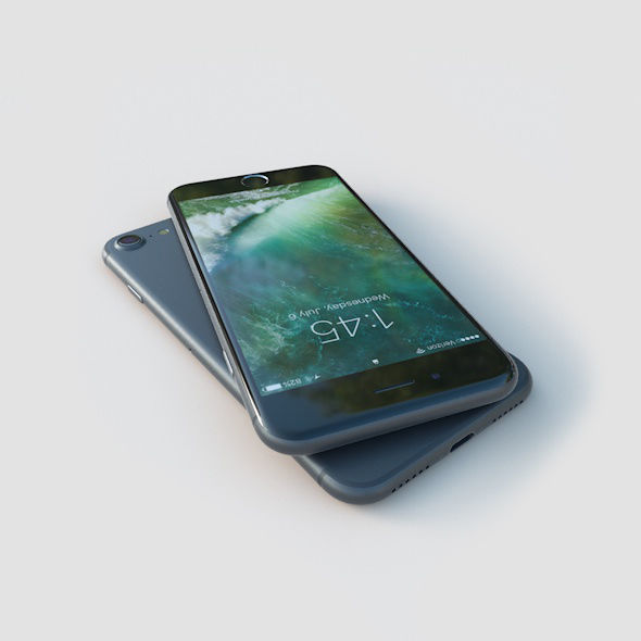 Apple iPhone 7 Low-poly 3D model_1