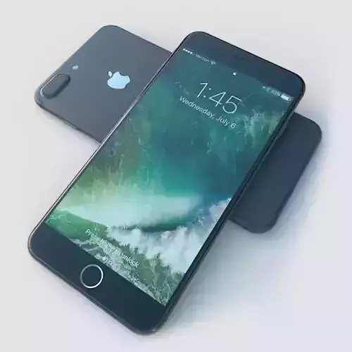 Apple iPhone 7 Plus Low-poly 3D model