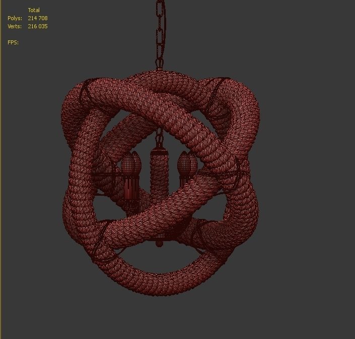 Hanging lamp LOFT HOUSE P-73  3D model_4