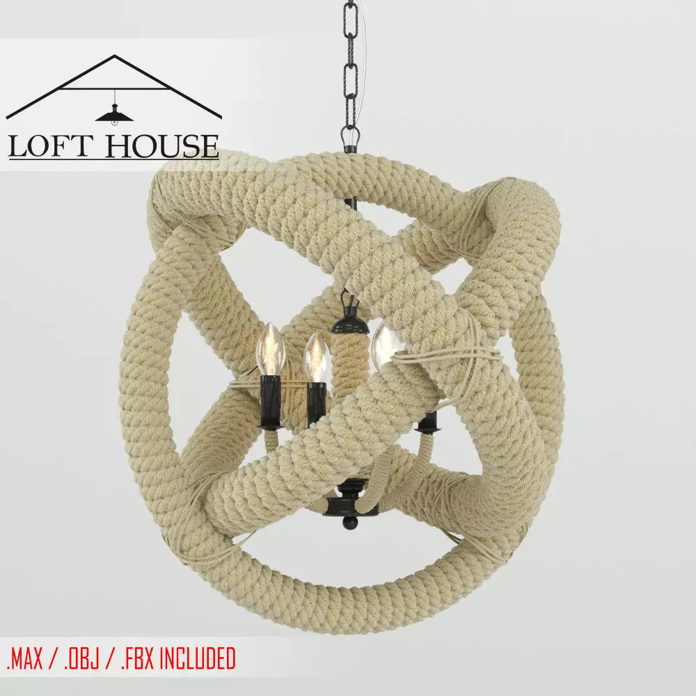 Hanging lamp LOFT HOUSE P-73  3D model_0