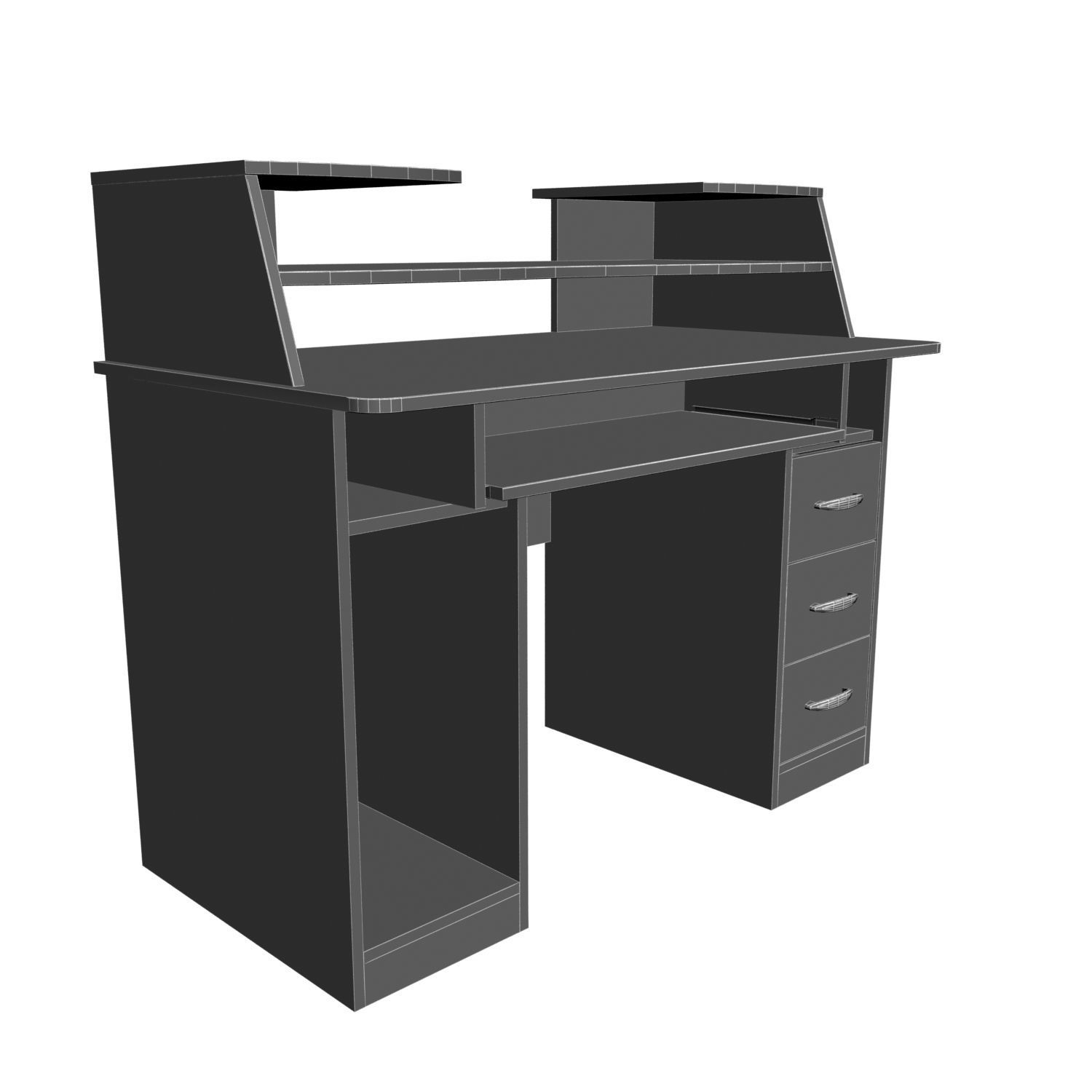 Computer Table 0008 3D model_2