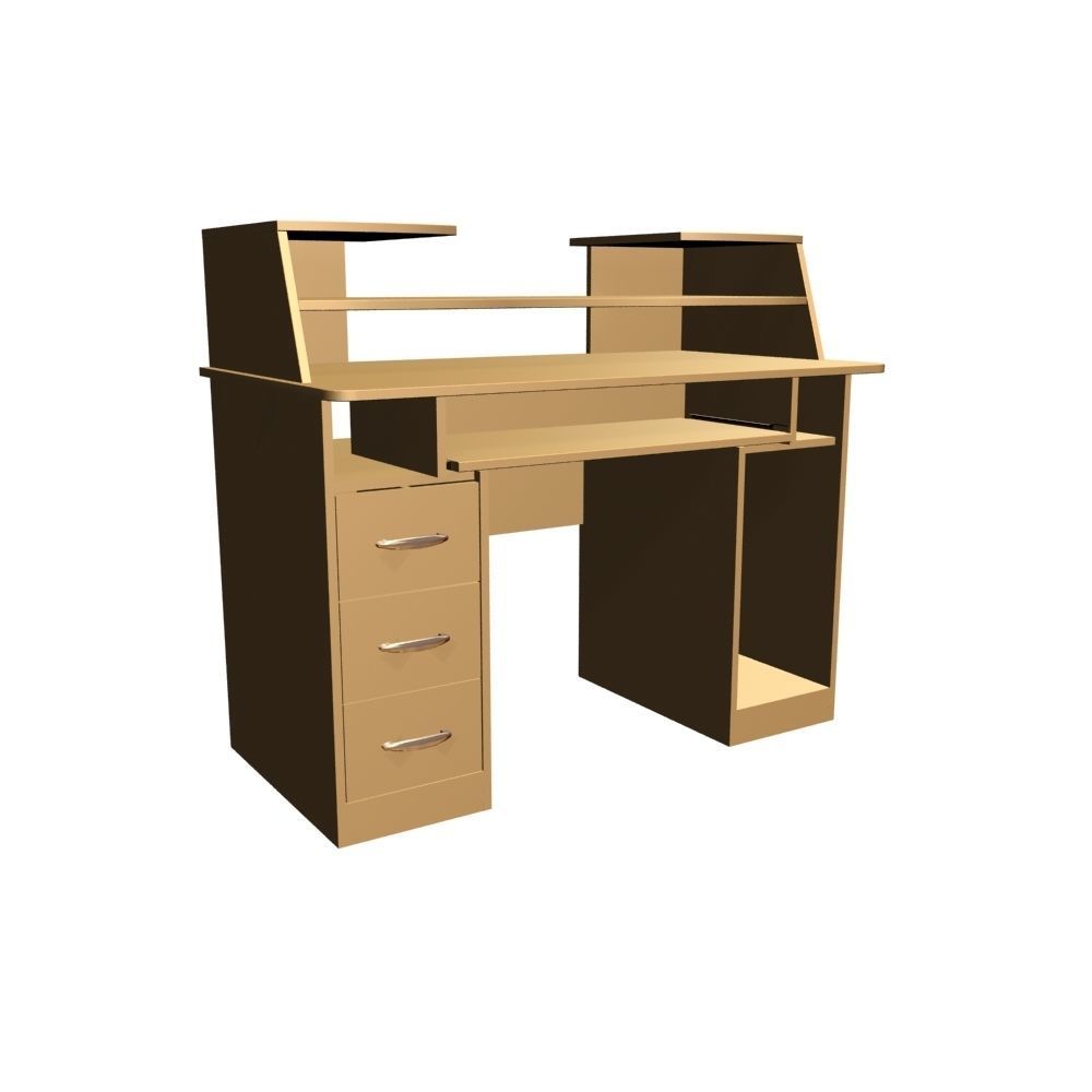 Computer Table 0008 3D model_5