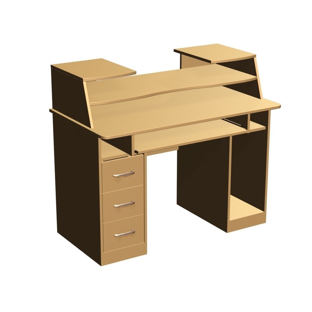 Computer Table 0008 3D model_9