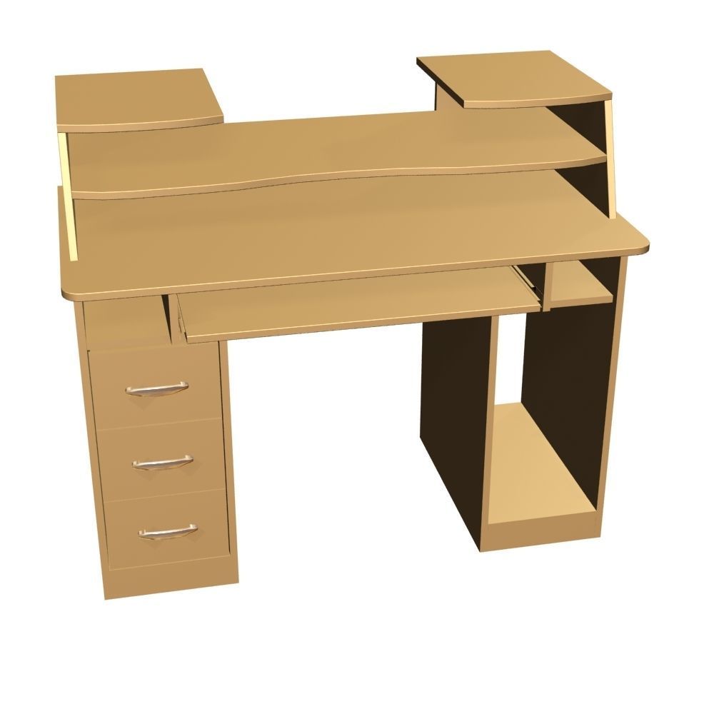 Computer Table 0008 3D model_8