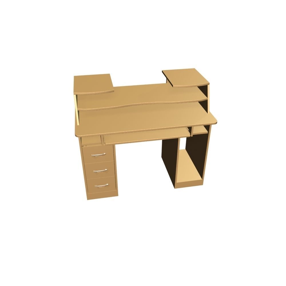 Computer Table 0008 3D model_3