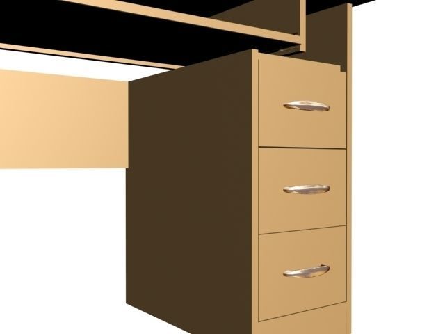 Computer Table 0008 3D model_1