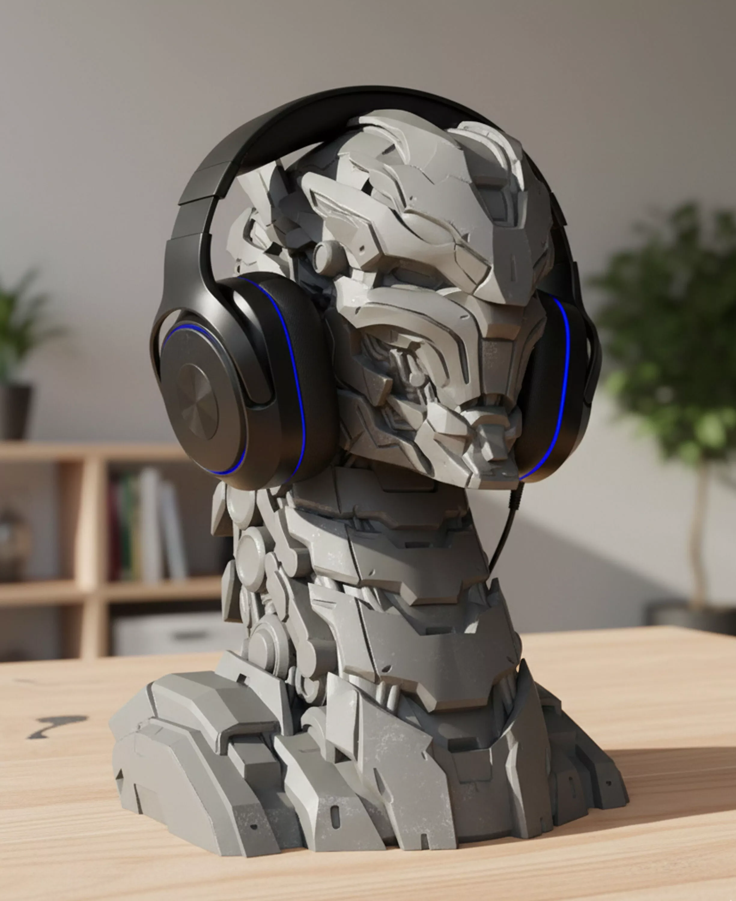 Dragon Headphone Stand High Detail Gaming Setup Free 3D print model