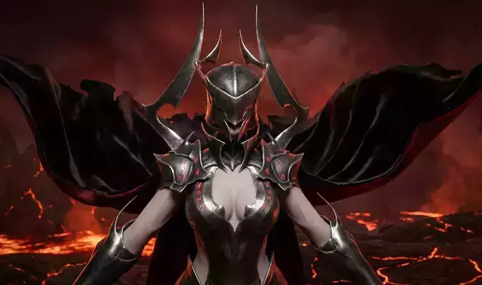 Demon Queen Warrior  AAA Quality Female Base Mesh 
