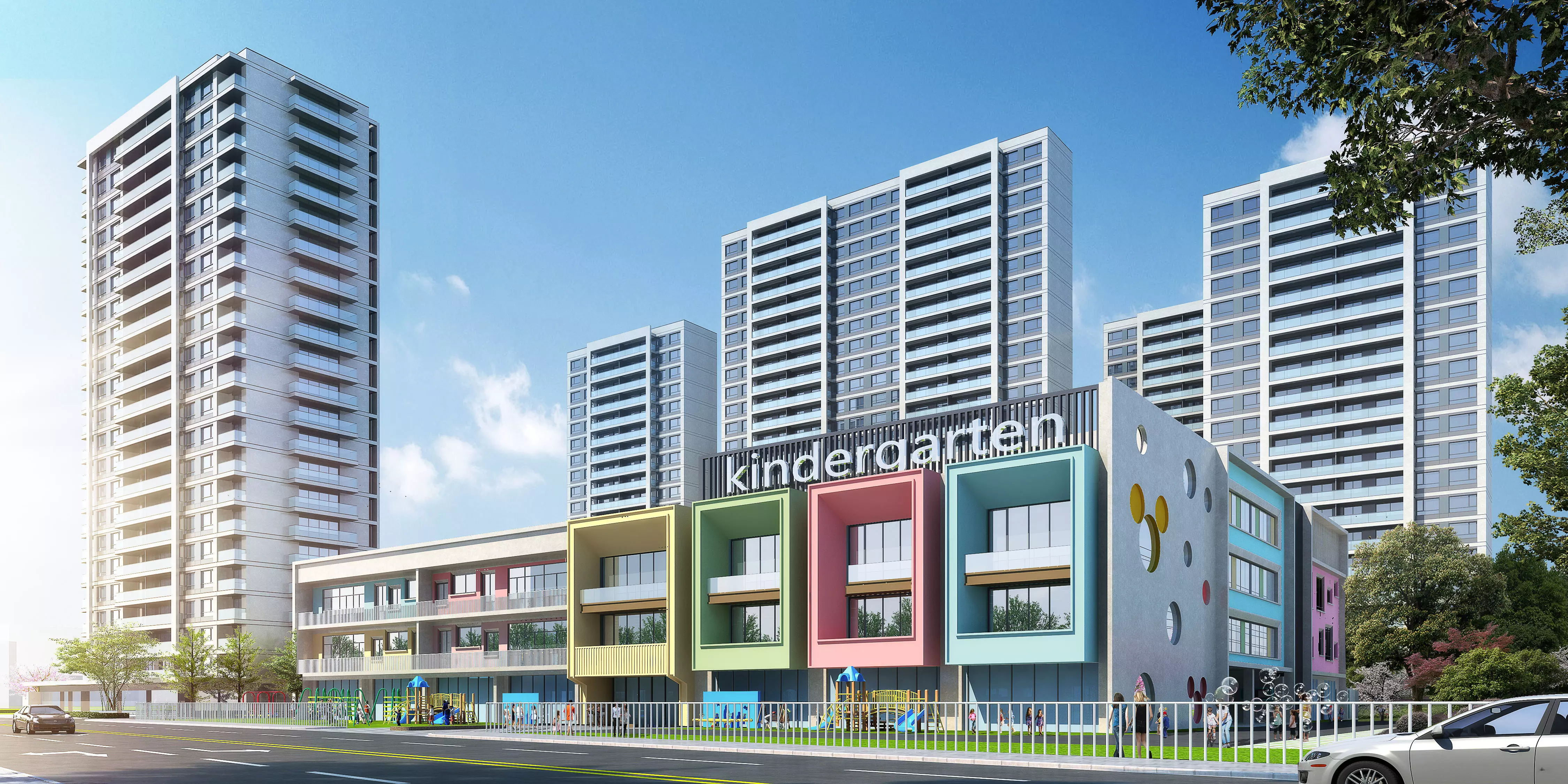 Primary School and Kindergarten -B6 3D model