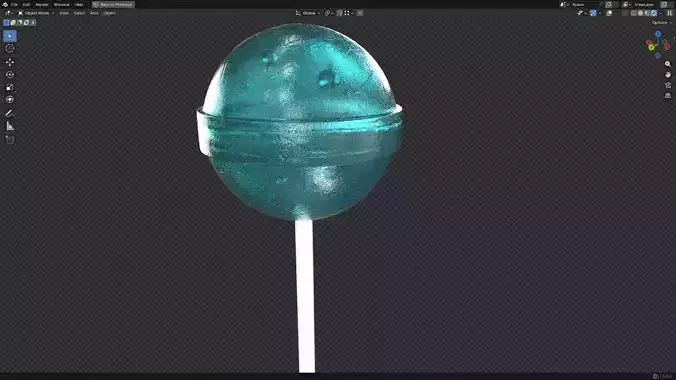 Lollipop PBR 3 Low-poly 3D model 5