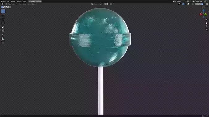 Lollipop PBR 3 Low-poly 3D model 7